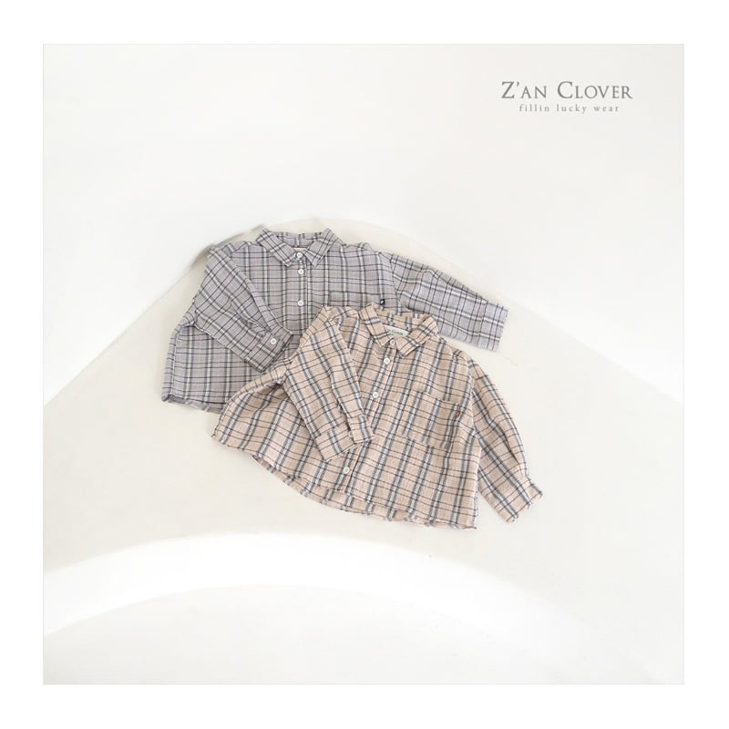 Zan Clover - Korean Children Fashion - #discoveringself - Change Check Shirt