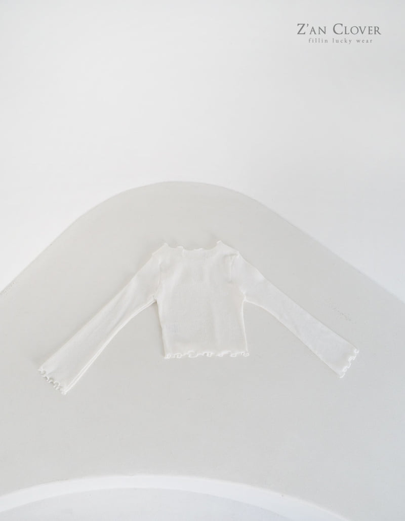 Zan Clover - Korean Children Fashion - #discoveringself - Ribbed Keyhole Tee - 9