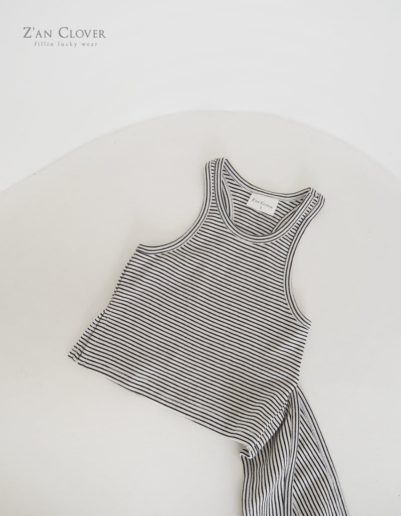 Zan Clover - Korean Children Fashion - #fashionkids - Unbalance Tie Sleeveless - 11
