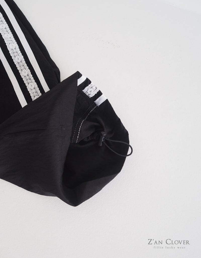 Zan Clover - Korean Children Fashion - #fashionkids - Lace Track Pants - 8