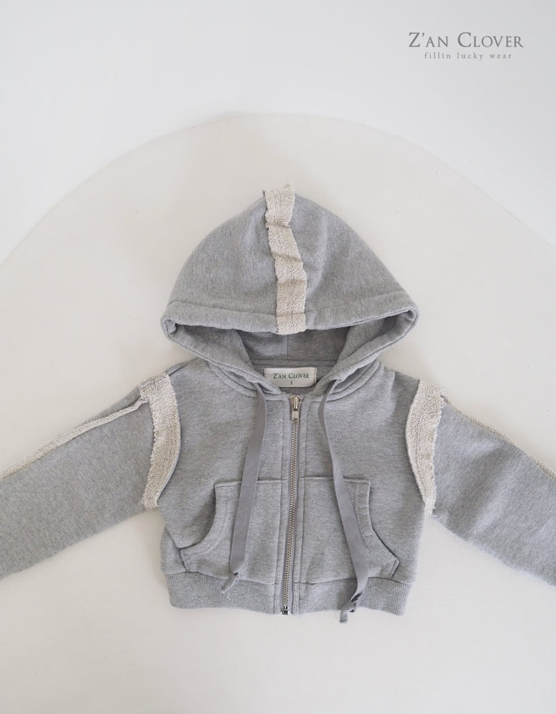 Zan Clover - Korean Children Fashion - #fashionkids - Cutting Hood Zip-Up - 6