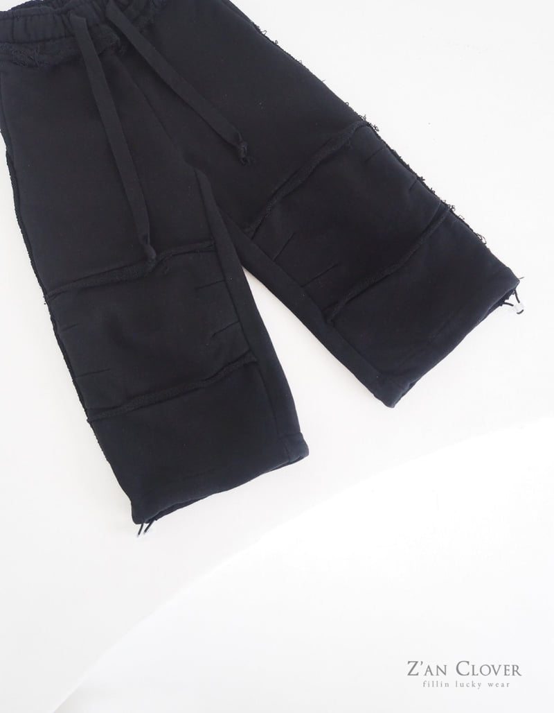 Zan Clover - Korean Children Fashion - #fashionkids - Oversize Cutting Training Pants - 12