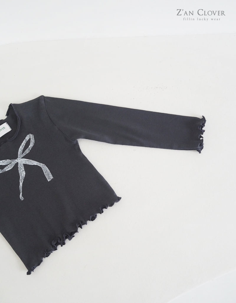 Zan Clover - Korean Children Fashion - #fashionkids - Sketch Ribbon Tee - 11