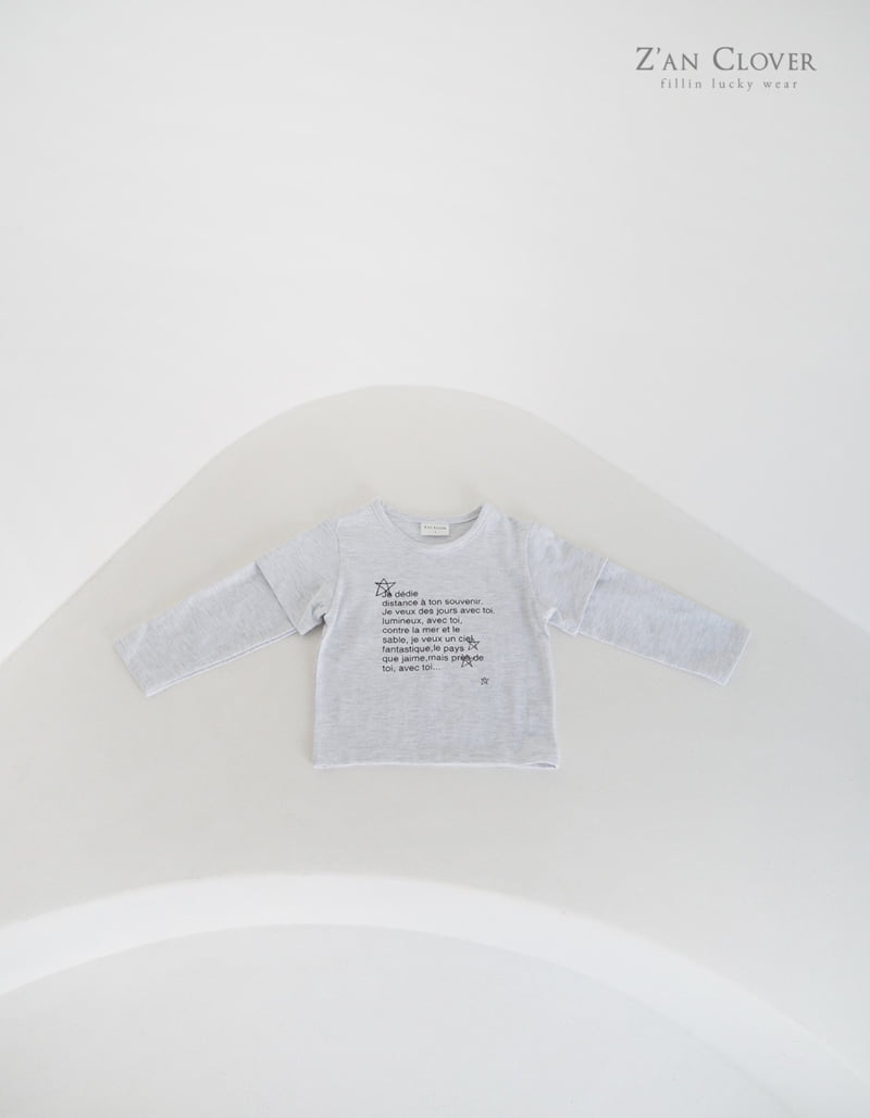 Zan Clover - Korean Children Fashion - #fashionkids - Star Layered Tee - 5