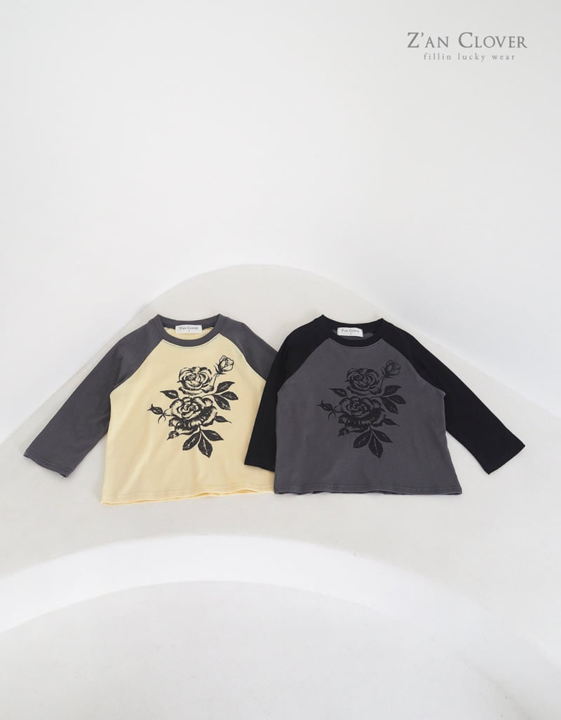 Zan Clover - Korean Children Fashion - #discoveringself - Vintage Rose Tee - 4
