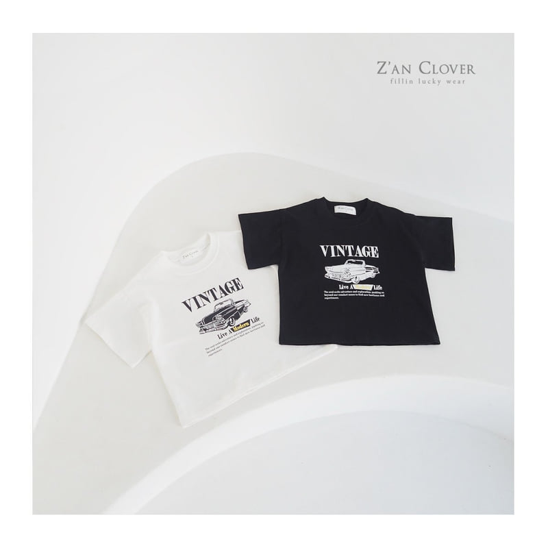Zan Clover - Korean Children Fashion - #fashionkids - Vintage Tee