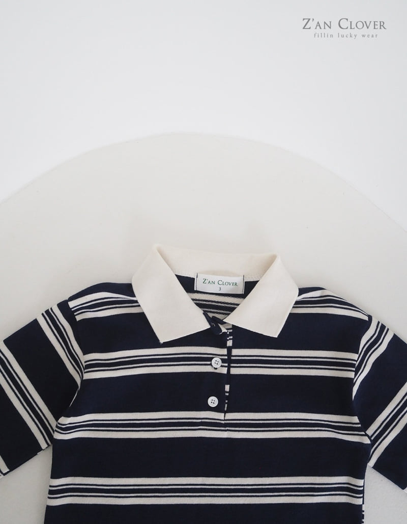 Zan Clover - Korean Children Fashion - #kidsshorts - ST Collar Tee - 11