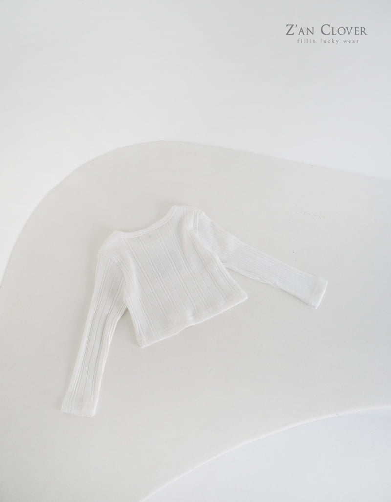 Zan Clover - Korean Children Fashion - #kidsshorts - Ribbed Rose Tee - 8