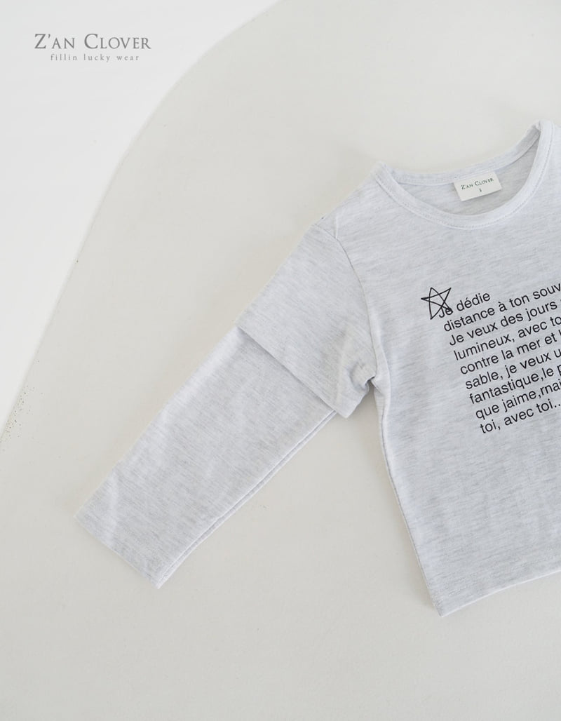 Zan Clover - Korean Children Fashion - #kidsshorts - Star Layered Tee - 6