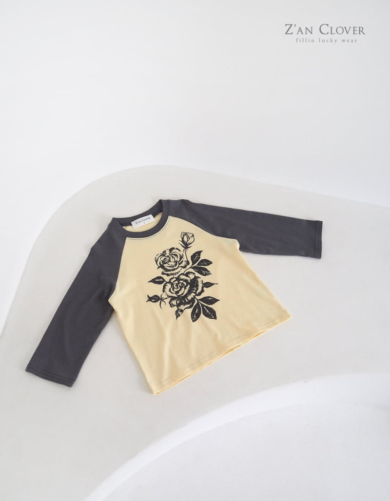 Zan Clover - Korean Children Fashion - #kidsshorts - Vintage Rose Tee - 5