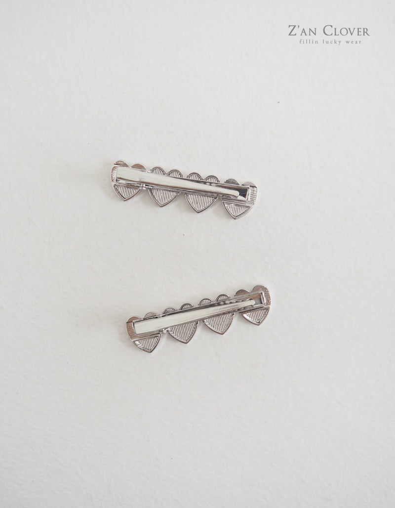 Zan Clover - Korean Children Fashion - #kidsshorts - Teen Heart Bar Clip - 7
