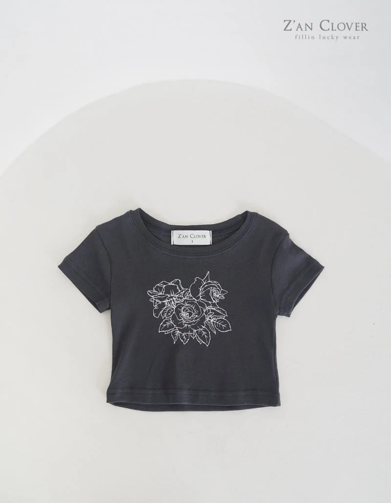 Zan Clover - Korean Children Fashion - #kidsstore - Rose Tee - 8