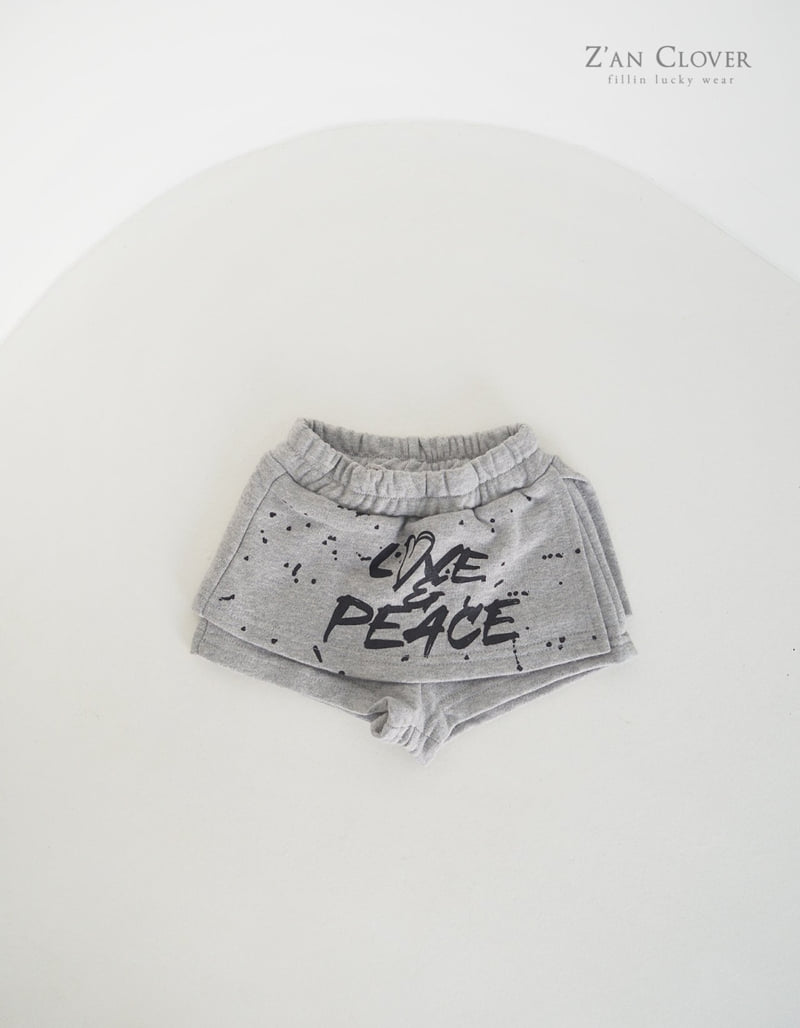 Zan Clover - Korean Children Fashion - #kidsstore - Love Peace Wrap Pants - 5