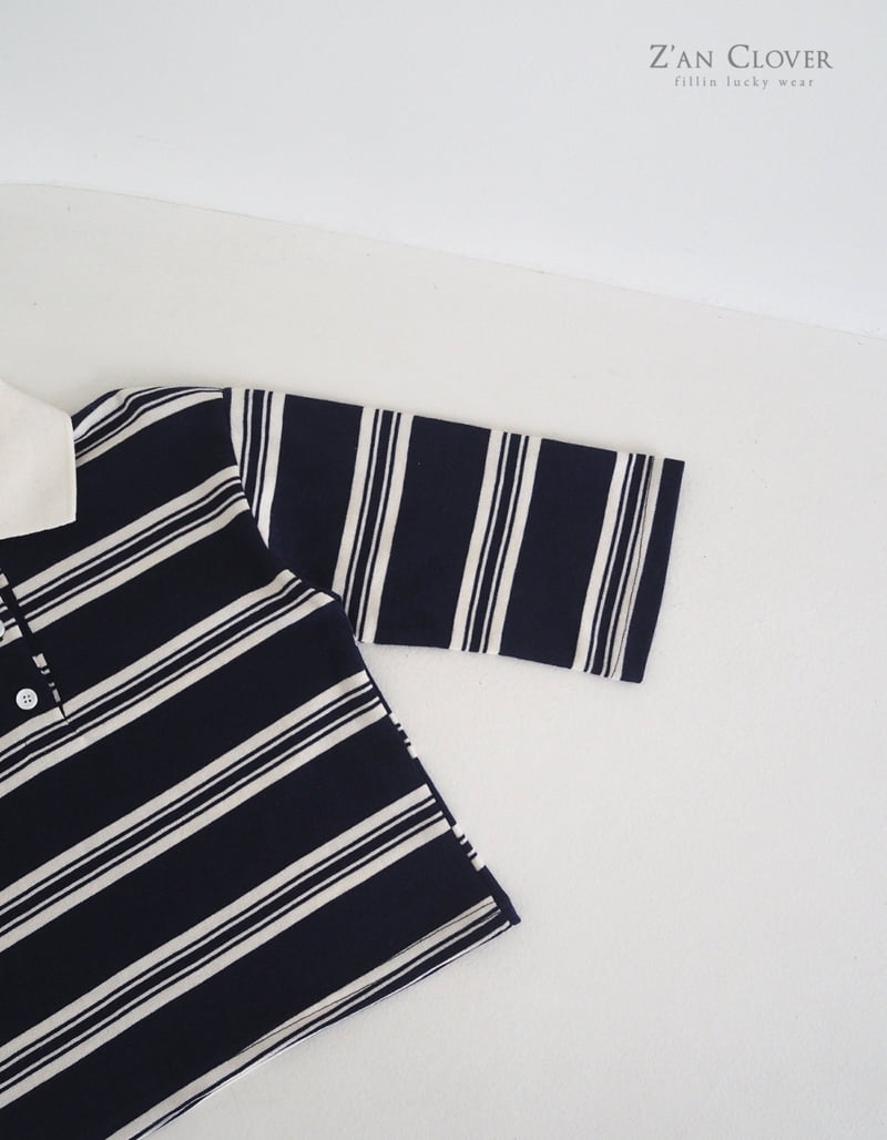 Zan Clover - Korean Children Fashion - #kidsstore - ST Collar Tee - 12