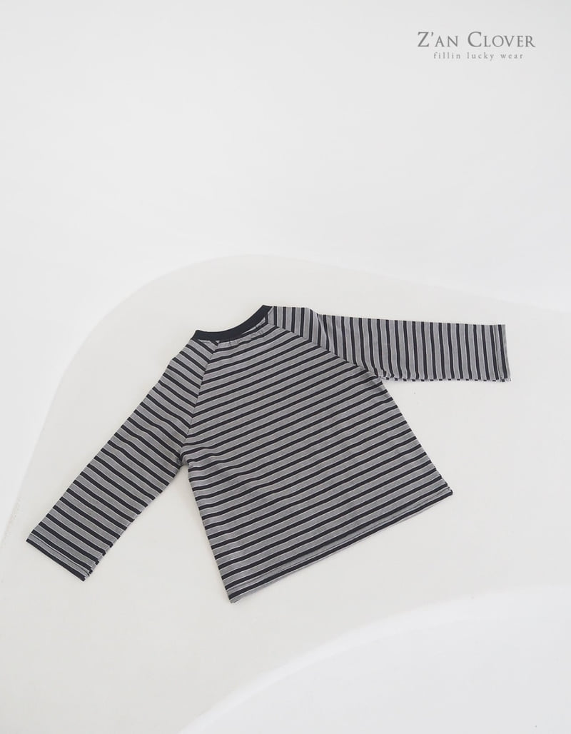 Zan Clover - Korean Children Fashion - #kidsstore - Pig Stripe Tee - 8