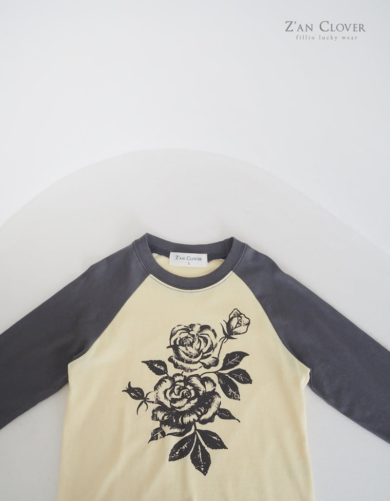 Zan Clover - Korean Children Fashion - #kidsstore - Vintage Rose Tee - 6