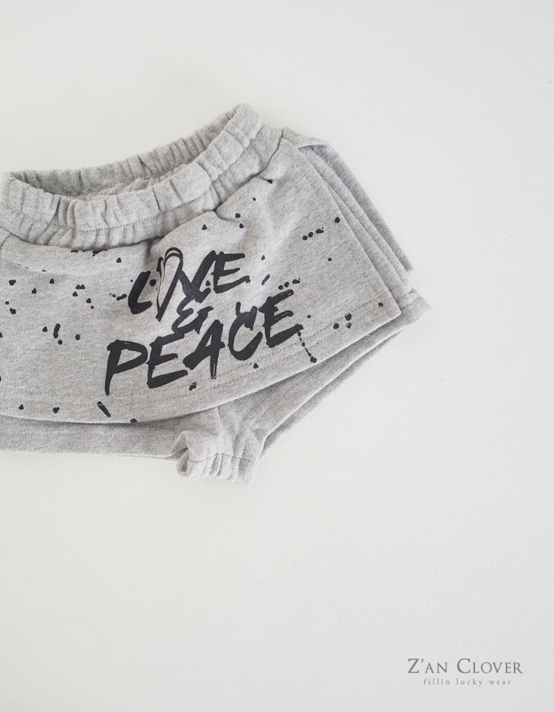 Zan Clover - Korean Children Fashion - #kidzfashiontrend - Love Peace Wrap Pants - 6