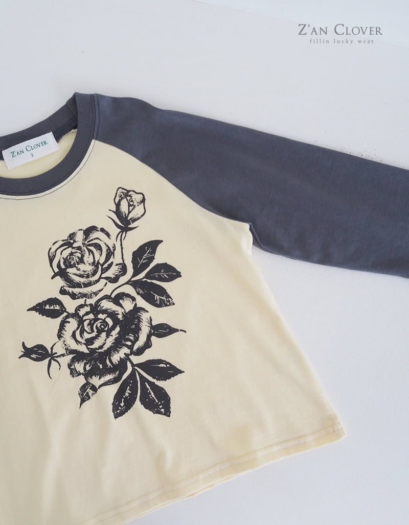 Zan Clover - Korean Children Fashion - #kidzfashiontrend - Vintage Rose Tee - 7