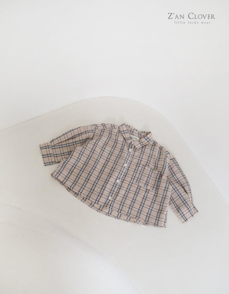 Zan Clover - Korean Children Fashion - #kidzfashiontrend - Change Check Shirt - 5