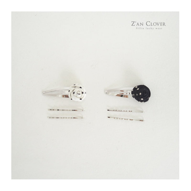 Zan Clover - Korean Children Fashion - #kidzfashiontrend - Rose Duo Clip