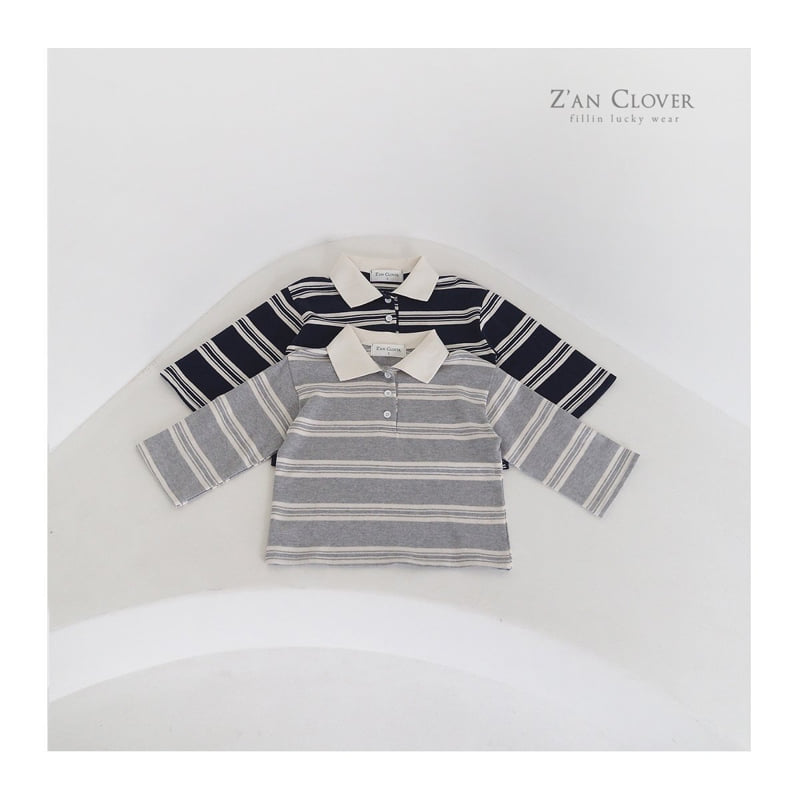 Zan Clover - Korean Children Fashion - #littlefashionista - ST Collar Tee