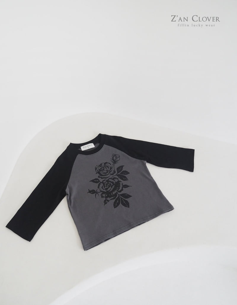 Zan Clover - Korean Children Fashion - #littlefashionista - Vintage Rose Tee - 9