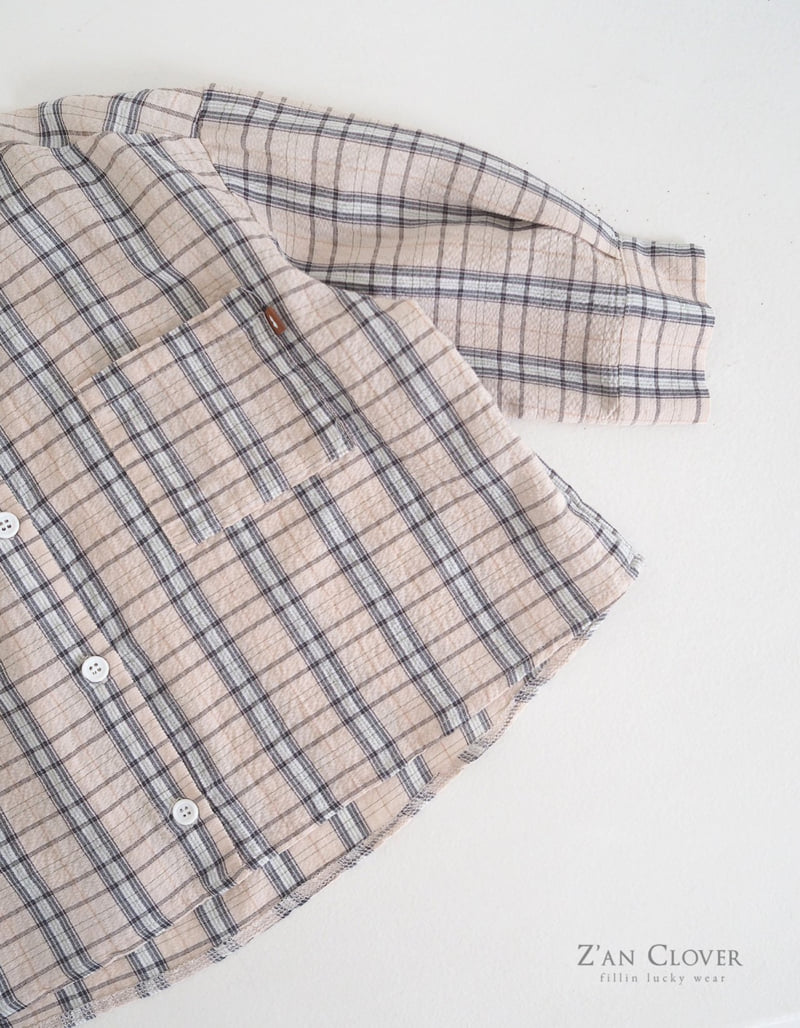 Zan Clover - Korean Children Fashion - #littlefashionista - Change Check Shirt - 7