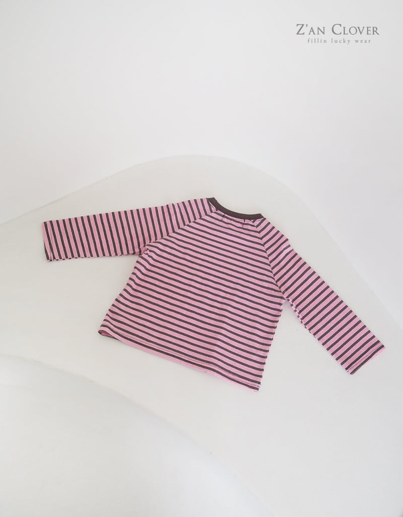 Zan Clover - Korean Children Fashion - #magicofchildhood - Pig Stripe Tee - 12