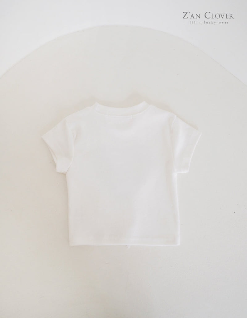 Zan Clover - Korean Children Fashion - #minifashionista - Heart Ribbon Tee - 8