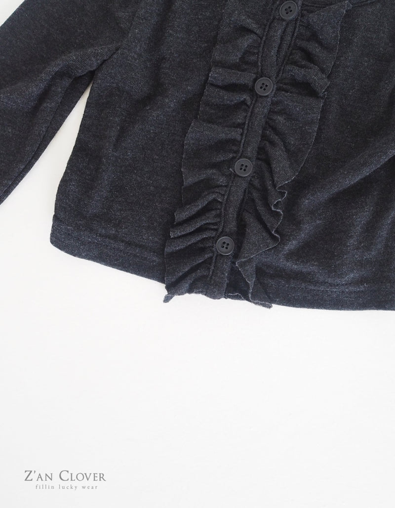 Zan Clover - Korean Children Fashion - #minifashionista - Mild Frill Cardigan - 7