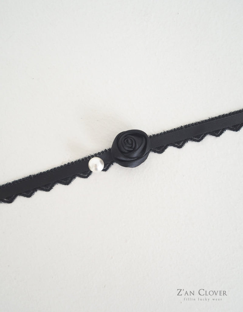 Zan Clover - Korean Children Fashion - #minifashionista - Midnight Lace Choker - 7