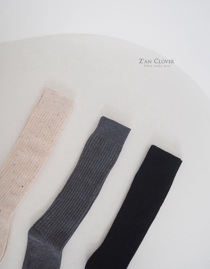 Zan Clover - Korean Children Fashion - #magicofchildhood - Plain Overknee Socks - 4