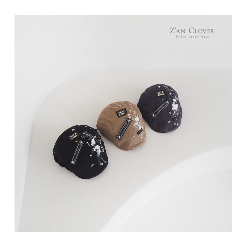 Zan Clover - Korean Children Fashion - #minifashionista - Graffiti Hunting Cap