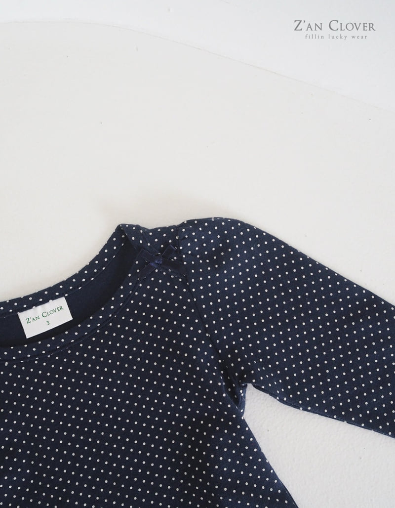 Zan Clover - Korean Children Fashion - #prettylittlegirls - Dot Cross Tee - 7