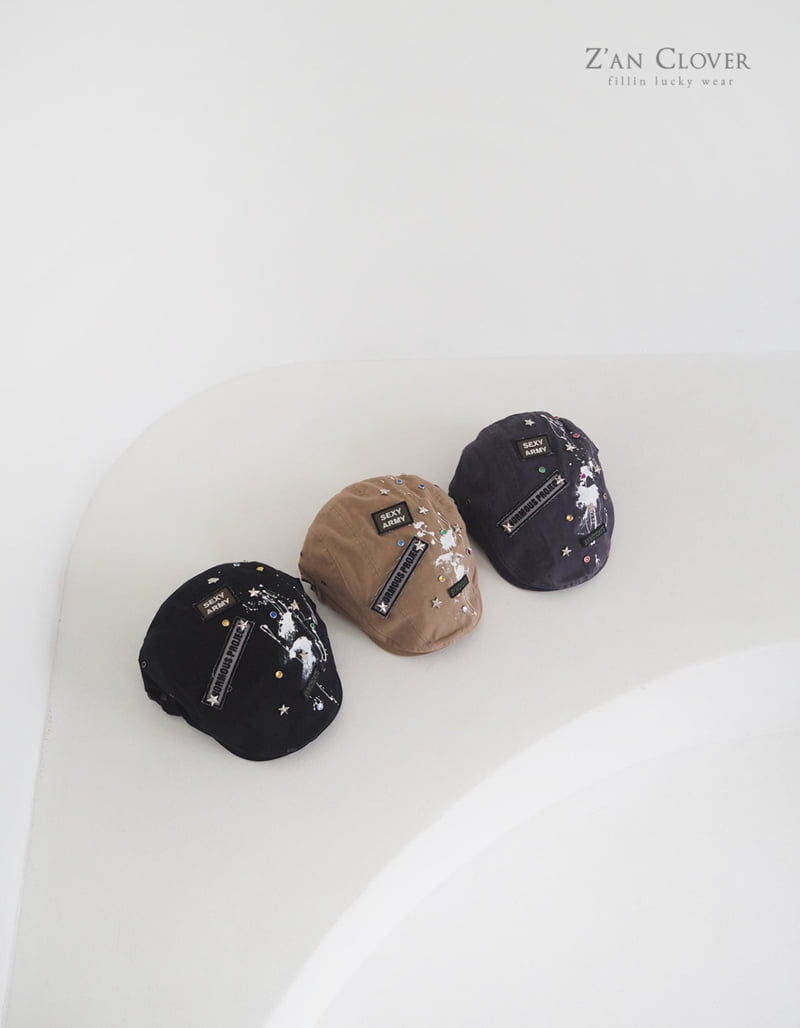 Zan Clover - Korean Children Fashion - #stylishchildhood - Graffiti Hunting Cap - 5