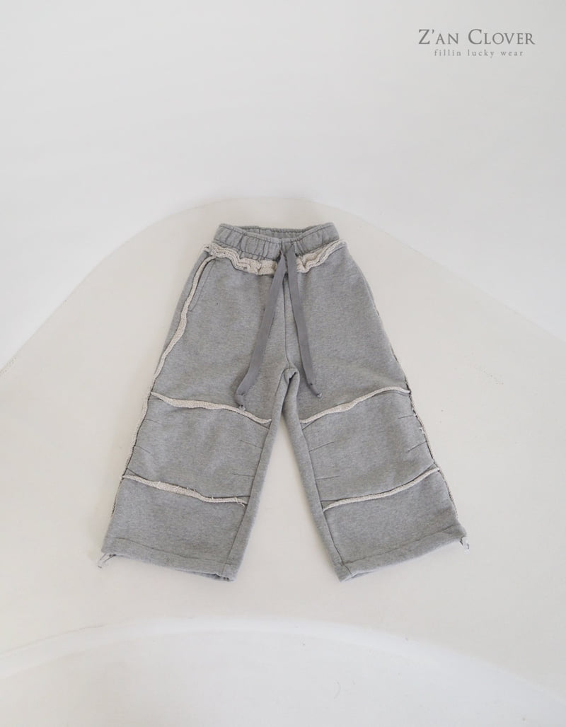 Zan Clover - Korean Children Fashion - #todddlerfashion - Oversize Cutting Training Pants - 5