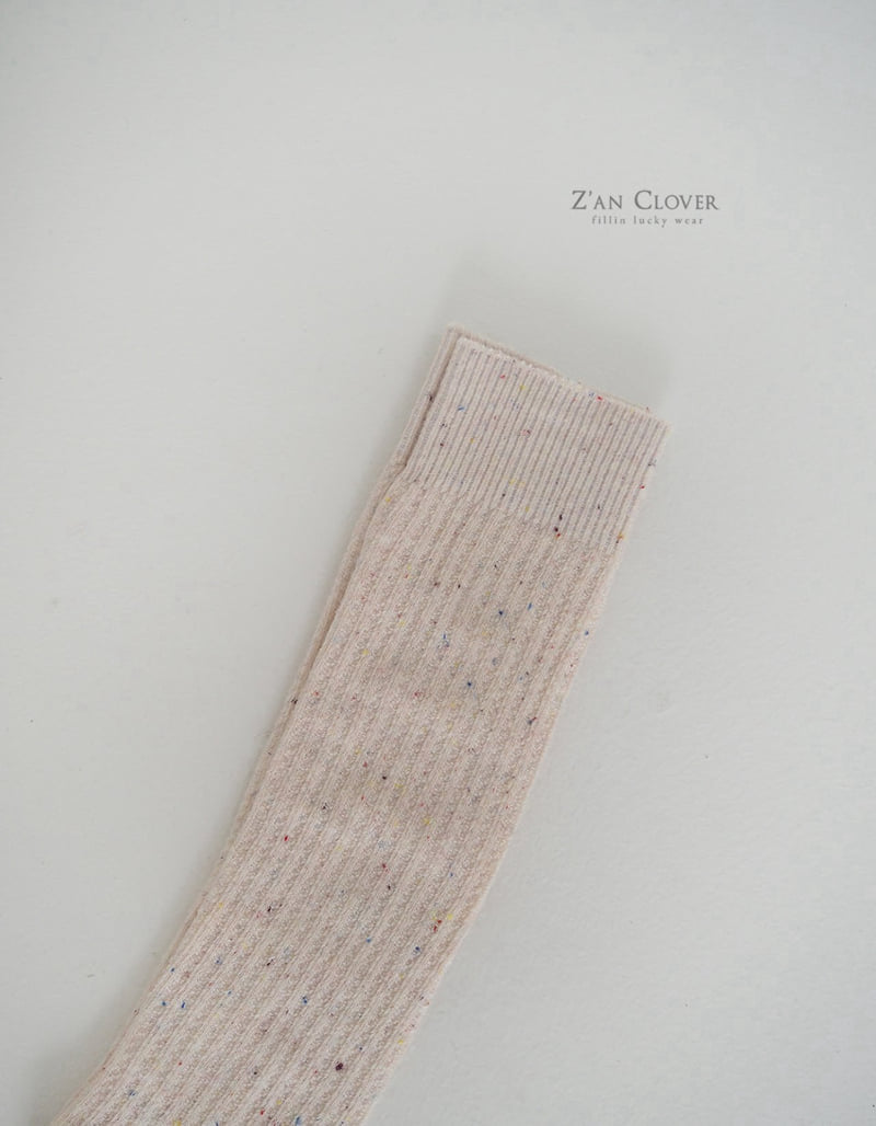 Zan Clover - Korean Children Fashion - #todddlerfashion - Plain Overknee Socks - 6