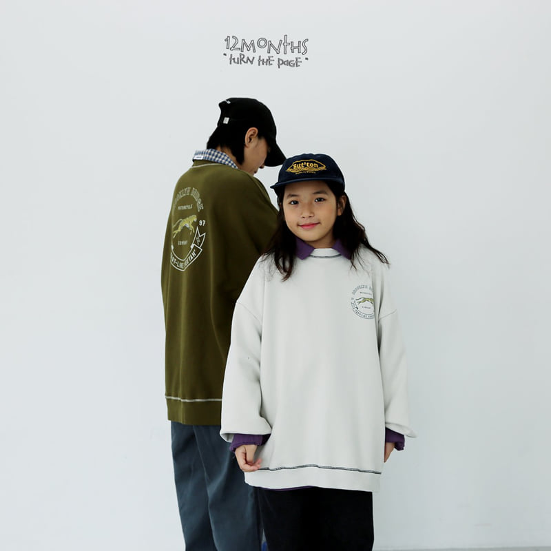 12 Month - Korean Children Fashion - #childrensboutique - Cheetah Sweatshirt - 12