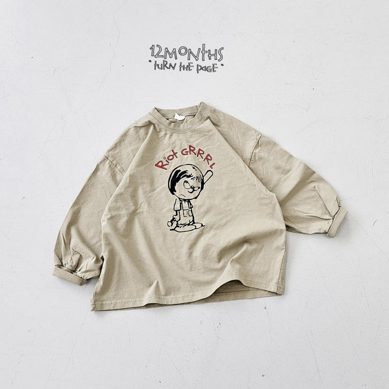 12 Month - Korean Children Fashion - #kidsshorts - Growl Tee - 12