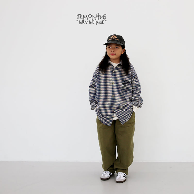 12 Month - Korean Children Fashion - #kidsshorts - Easy Check Shirt - 12