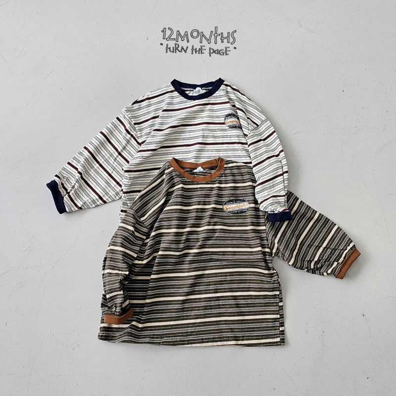 12 Month - Korean Women Fashion - #momslook - Sena Stripe Tee (Adult)