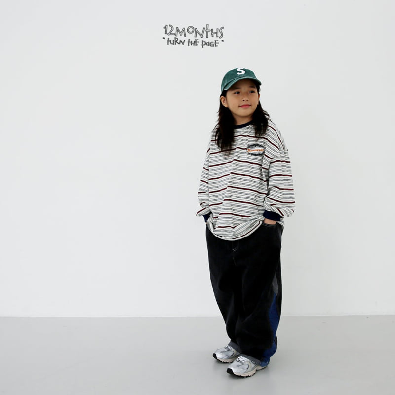 12 Month - Korean Women Fashion - #romanticstyle - Sena Stripe Tee (Adult) - 9