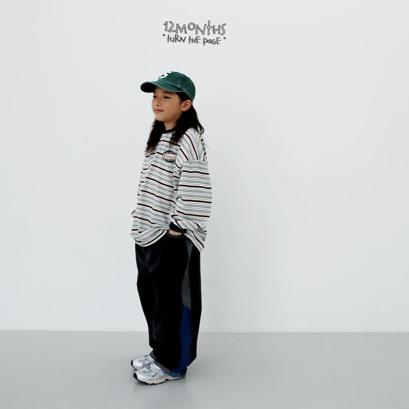 12 Month - Korean Women Fashion - #thelittlethings - Sena Stripe Tee (Adult) - 12