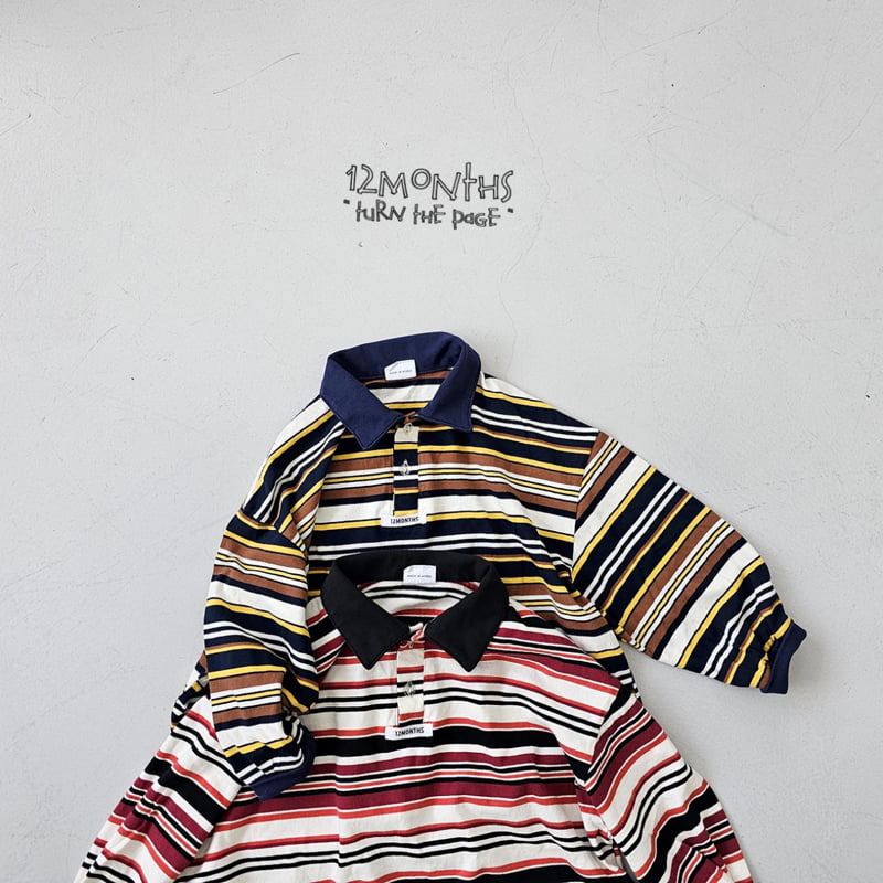 12 Month - Korean Women Fashion - #thelittlethings - Point Collar Tee (Adult) - 5
