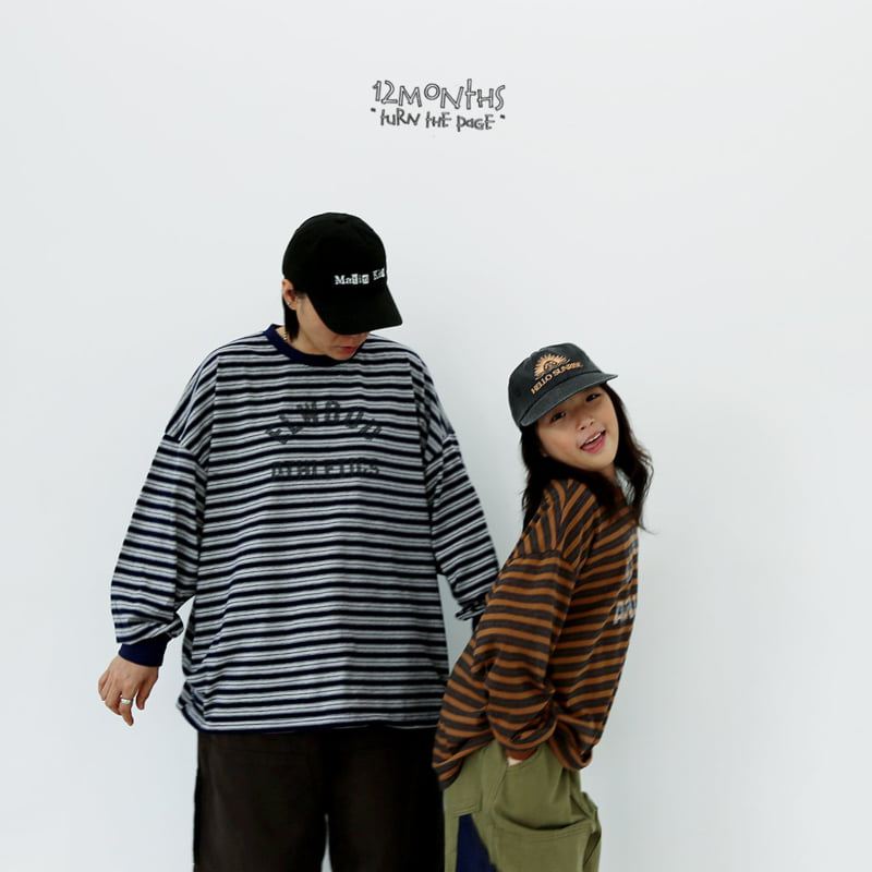 12 Month - Korean Women Fashion - #womensfashion - Wood Stripe Tee (Adult) - 10