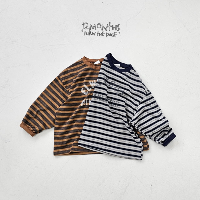 12 Month - Korean Women Fashion - #womensfashion - Wood Stripe Tee (Adult) - 6