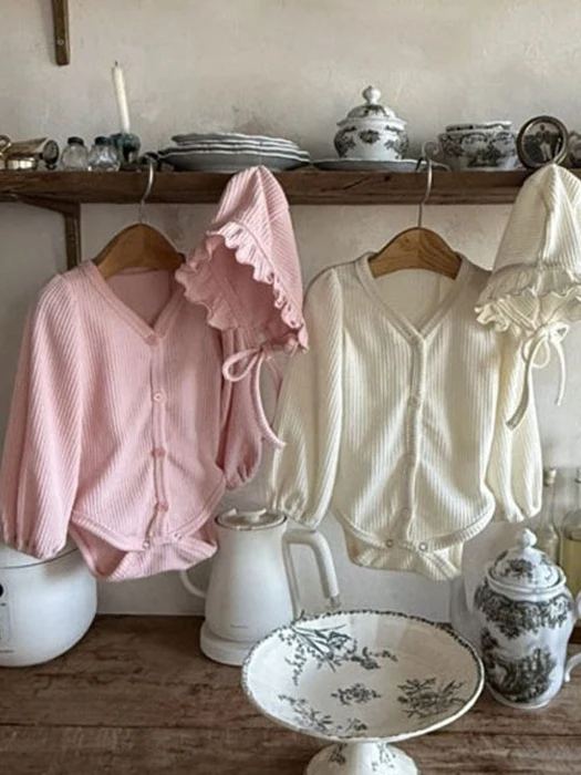Ribbed Bonnet Suit Ribbed Bonnet Suit