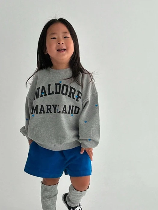 Heart Embroidery Sweatshirt