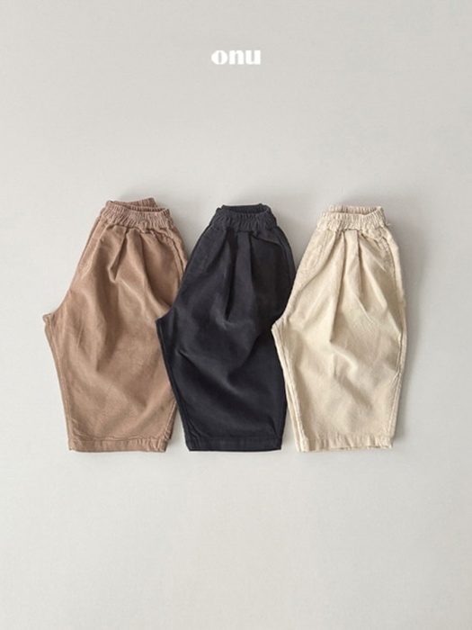 Pleated Corduroy Pants