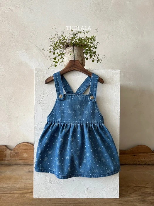Ribbon Denim One-piece